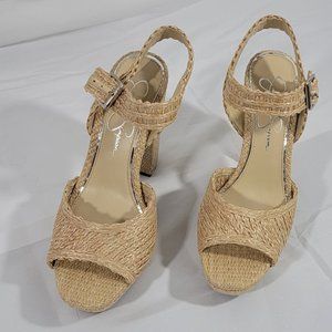 New! Jessica Simpson Priella Woven Platform Sandal